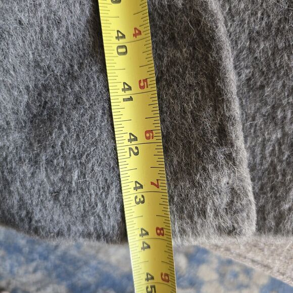 Vintage USA Regency Wool Trench Coat Gray Silky Lining Womens XL Bonwit Teller - Picture 14 of 15